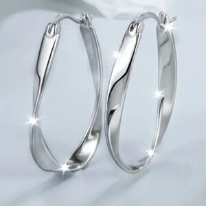 Silver Hoop Earrings
